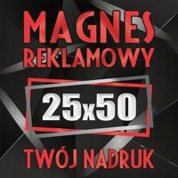 Magnesy reklamowe na samochód auto reklama magnetyczna 25x50 cm