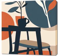 Obraz 90x90cm Poranek w Cieniu Drzew