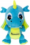 Maskotka Smok dinozaur Kraków błękitny - 19cm