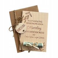 Pamiątka na bierzmowanie życzenia prezent personalizowany bon grawer+GRATIS