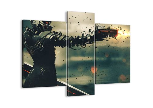 Obraz Na Płótnie - Robot Walka Broń - 95X80 Cm - Cb95X80-3196 na Arena.pl