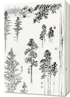 Obraz 40x60cm Pine Trees, Hokusai Japoński Vintage do Salonu