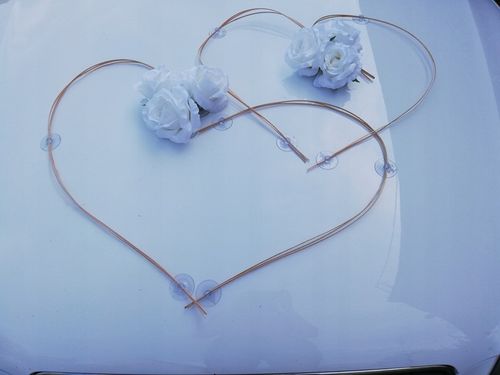 PIĘKNA DEKORACJA NA AUTO ŚLUBNE, OZDOBY WESELNE na Arena.pl