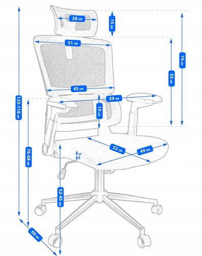 FOTEL biurowy ERGONOMICZNY obrotowy nowoczesny na Arena.pl