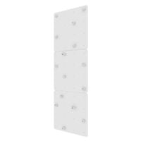 ścianka wspinaczkowa kwadrat 3 białe - chwyty szare