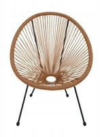 Fotel krzesło ogrodowe wygodne ACAPULCO balkon taras rattan natural