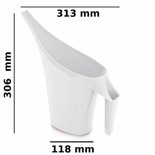 Konewka o pojemności 2 litrów wykonana z wytrzymałego białego plastiku na Arena.pl