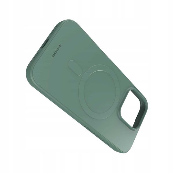 Spacecase Silicone Magnetic Case Iphone 16 Pro Dark Green zdjęcie 6