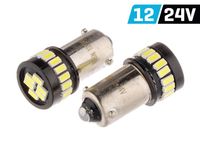 Żarówka VISION H6W BAX9s 12/24V 24x 3014 SMD LED, nonpolar, CANBUS