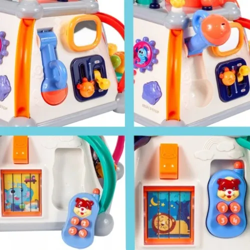 MULTIKOSTKA KOSTKA EDUKACYJNA INTERAKTYWNA DŹWIĘKI SENSORYCZNA DLA DZIECI na Arena.pl