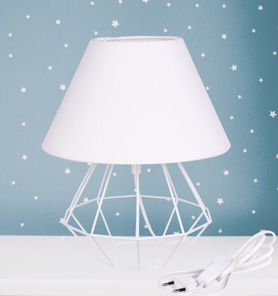 Lampka nocna 1xE27 PATI WHITE/WHITE zdjęcie 2