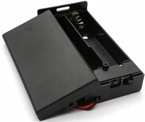 Koszyk pojemnik na ogniwo przełącznik 2x 18650 2S na Arena.pl