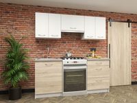 Zestaw mebli kuchennych Portland TANIE Białe Sonom