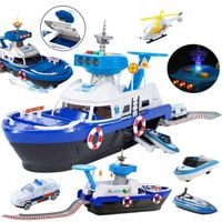 STATEK ŁÓDŹ RATOWNICZA POLICJA STRAŻ POŻARNA MOTORÓWKA HELIKOPTER AUTA