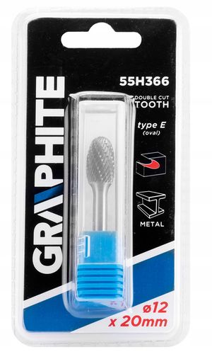 Frez do metalu OWALNY 12x20mm TYP E GRAPHITE na Arena.pl