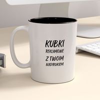 Firmowy kubek reklamowy - CLASSIC z kolorowym wnętrzem - 12 szt.