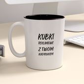 Firmowy kubek reklamowy - CLASSIC z kolorowym wnętrzem - 12 szt.