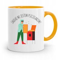 Kubek Zółty Dla Pszczelarza Zaufaj Mi Jestem Z Nadrukiem Ze Zdjęciem