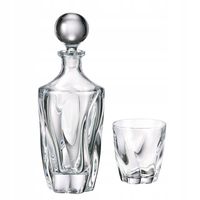 ZESTAW KARAFKA SZKLANKI KRYSZTAŁ BOHEMIA BARLEY