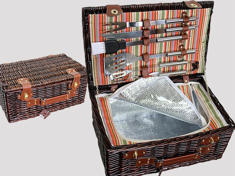 Kosz piknikowy z zastawem do grillowania zdjęcie 1