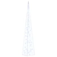 Akrylowy stożek dekoracyjny, niebieski, LED, 90 cm