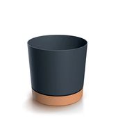 dpod110-s433/4665w doniczka okrągła tubo pm antracyt osłonka z podstawką