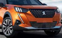 Peugeot 2008 - Chromowane Listwy Chrome Grill Atrapy Zderzaka Tuning