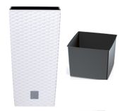 Doniczka RATO wysoka DRTS325 z wkładem | Biały