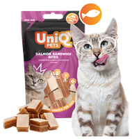Przysmaki suche dla kota kanapkowe kąski z łososiem 50g UNIQ PETS