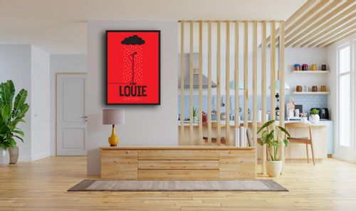 Louie, mikrofon - obraz na płótnie 50x70 cm na Arena.pl