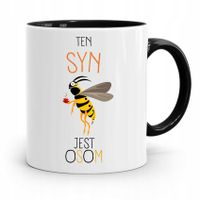 Kubek Czarny Prezent Dla Syna Ten Syn Jest Osom Z Nadrukiem Ze Zdjęciem