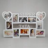 Prezent na dzień taty Ramka na zdjęcia z napisem Super Tata mdf 12 zdjęć