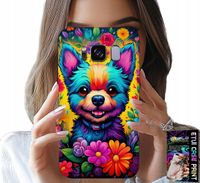 ETUI DO SAMSUNG GALAXY S8 - KWIACISTE WZORY PIESEK PIES JORK PLECKI