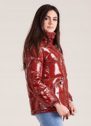 Kurtka damska BRĄZOWA lśniąca r S na Arena.pl