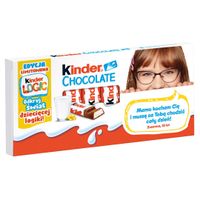 Kinder Chocolate Batonik z mlecznej czekolady 100 g (8 sztuk)