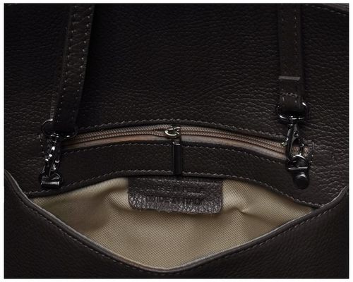 WŁOSKA SKÓRZANA KOPERTÓWKA TOREBKA WIZYTOWA SOLOME FLORA BRĄZOWA WIECZOROWA na Arena.pl