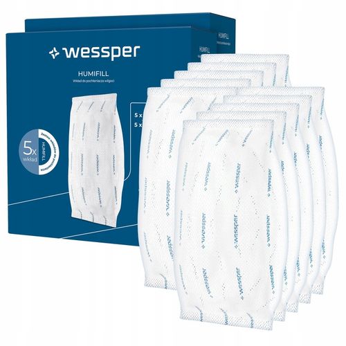 Mocne wkłady do pochłaniacza wilgoci 10x 250g - Wessper P2 HUMIFILL na Arena.pl
