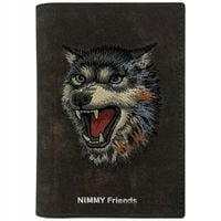 Etui na paszport Nimmy portfel Raptor Wolf brązowy