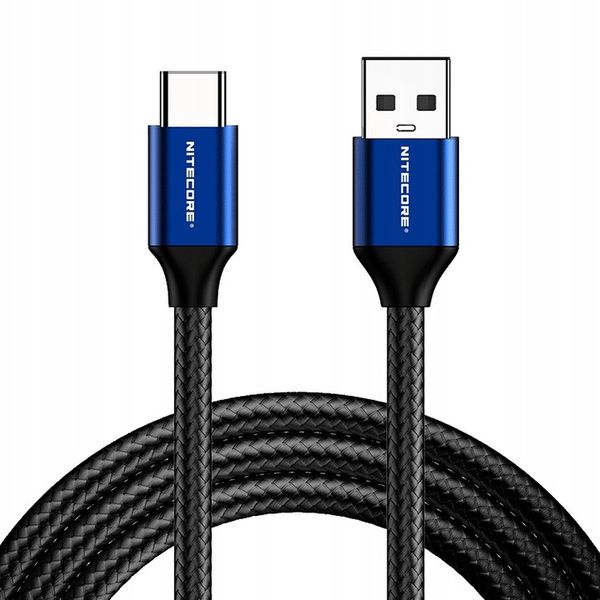 Kabel Nitecore UAC20 z USB-C na USB-A 2.0 1000mm zdjęcie 1