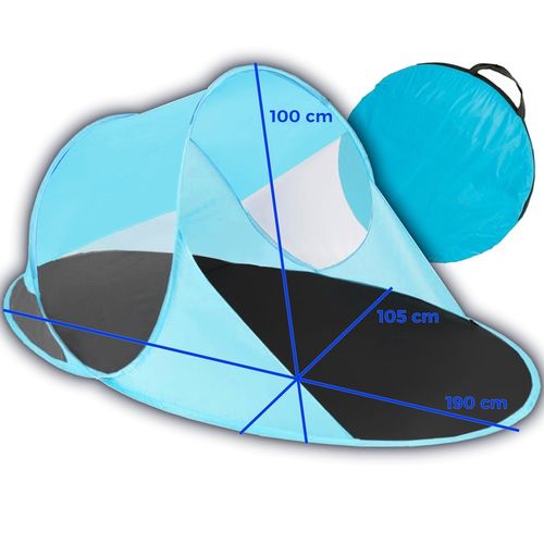 NAMIOT PLAŻOWY DUŻY SAMOROZKŁADAJĄCY SIĘ NA PLAŻĘ POP-UP OGRODOWY XL 190 CM na Arena.pl