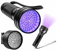 MOCNA LATARKA UV TAKTYCZNA SZPERACZ DO BURSZTYNU BANKNOTÓW ALUMINIUM