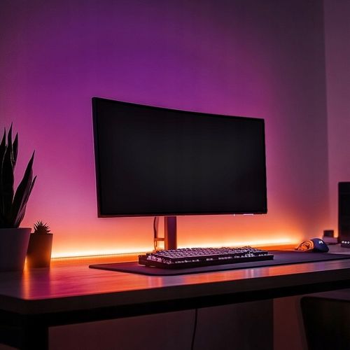 TAŚMA LED RGB 5m Ledy 5050 Listwa 5V KOLOROWA NA PILOTA + APLIKACJA na Arena.pl