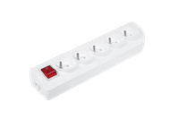 URZ3278 Gniazdo przedluzacza x 5 z uziemieniem i