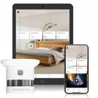 CZUJNIK DYMU INTELIGENTNY FOTOELEKTRYCZNA ALARM 85 DB APLIKACJA HOMENTO LED