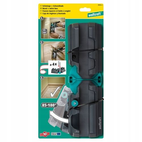 WOLFCRAFT Regulowany przymiar skrzynka uciosowa do listew 100mm 2w1 na Arena.pl