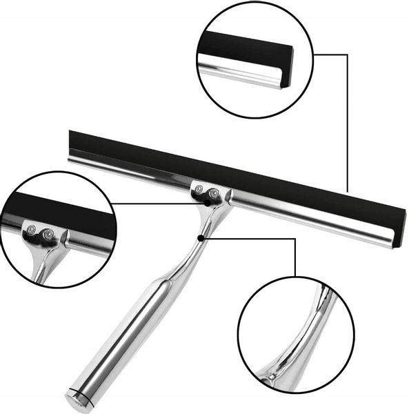 Srebrna Ściągaczka Silikonowa Do Okna Szyb Luster zdjęcie 7