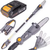 PIŁA PILARKA AKUMULATOROWA DO GAŁĘZI NA WYSIĘGNIKU 20V 2Ah OKRZESYWARKA