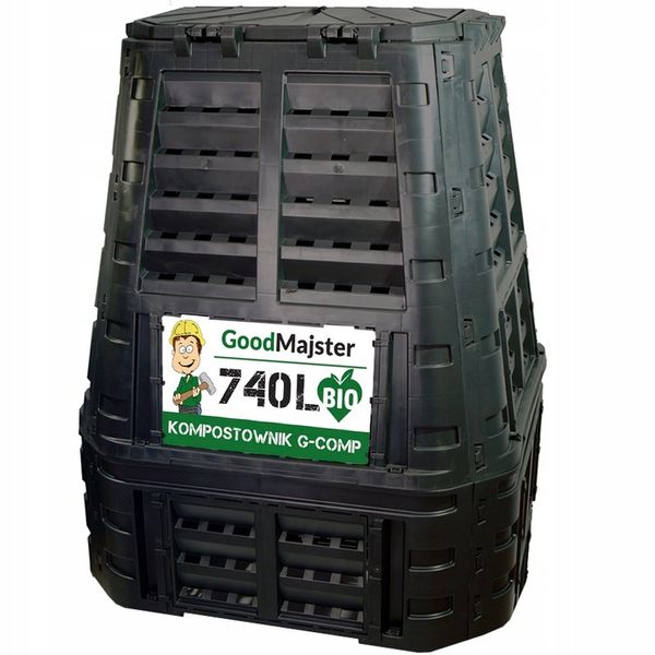 KOMPOSTOWNIK MODUŁOWY 740L CZARNY G-COMP POLSKI zdjęcie 1