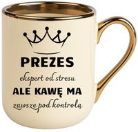Kubek PREMIUM śmieszny prezent dla PREZESA ekskluzywny upominek