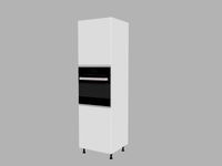 Szafka wysoka 60 cm na piekarnik, podchwyt biały połysk, mat, kolory SIMPLE